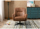 Felicia Tan Swivel Chair - 1